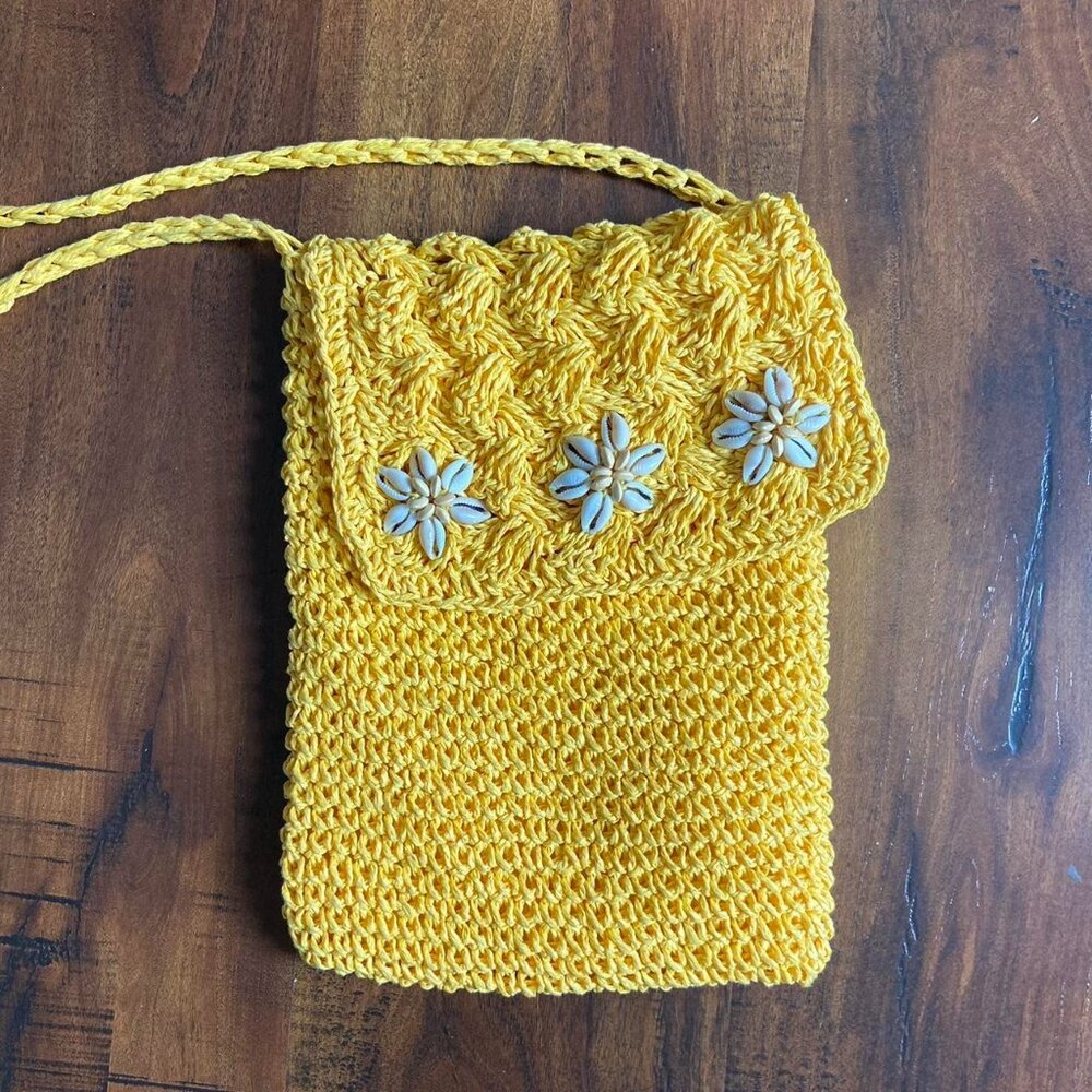 Cutest Yellow Crochet Crossbody